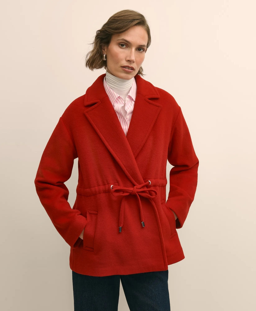 Wool Double-Faced Drawstring Waist Coat | Brooks Brothers cheap