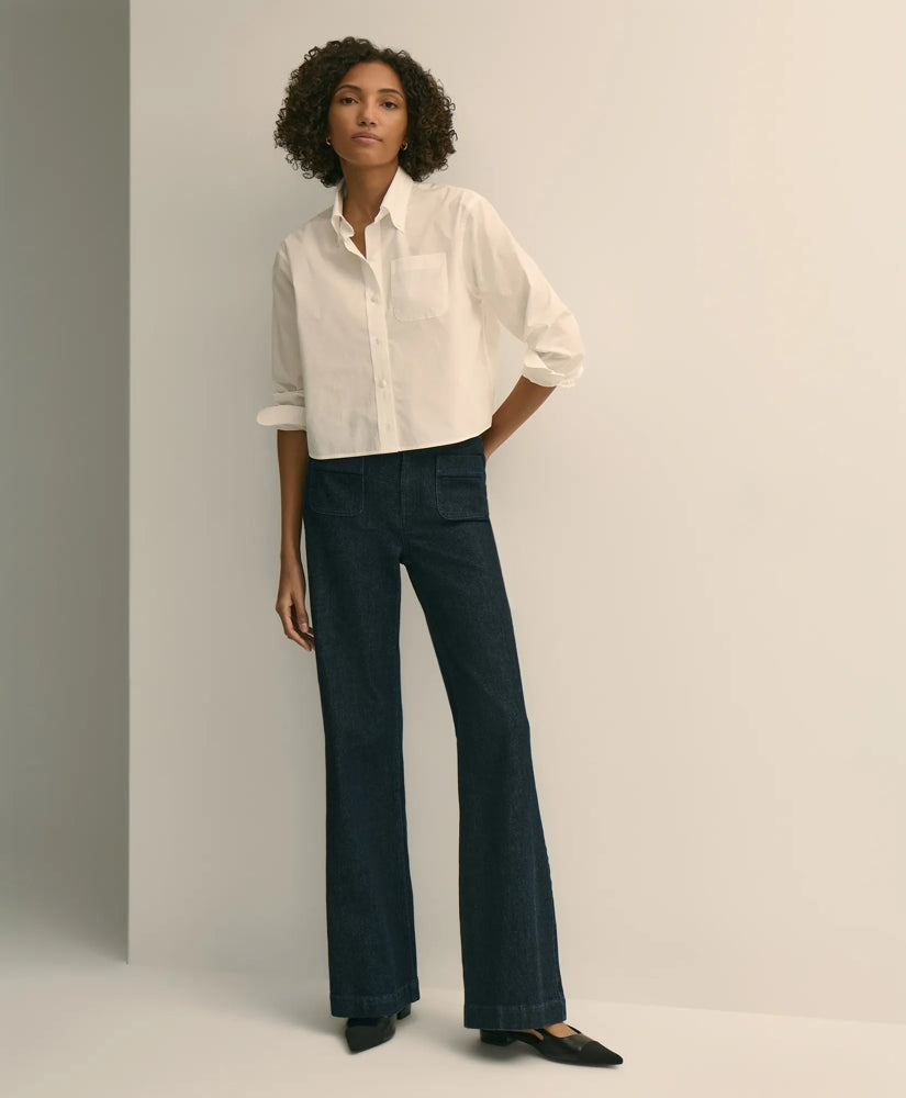 Patch Pocket Bootcut Jeans | Brooks Brothers sale