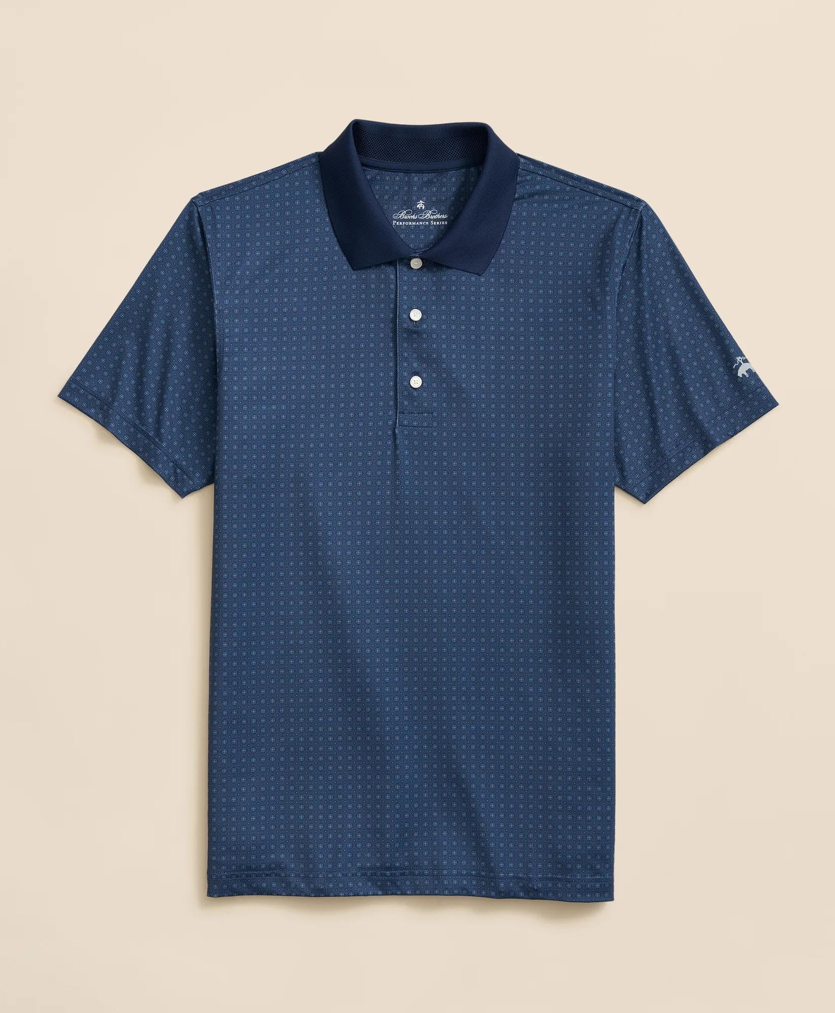 Performance Series Foulard Print Polo Shirt | Brooks Brothers online shop