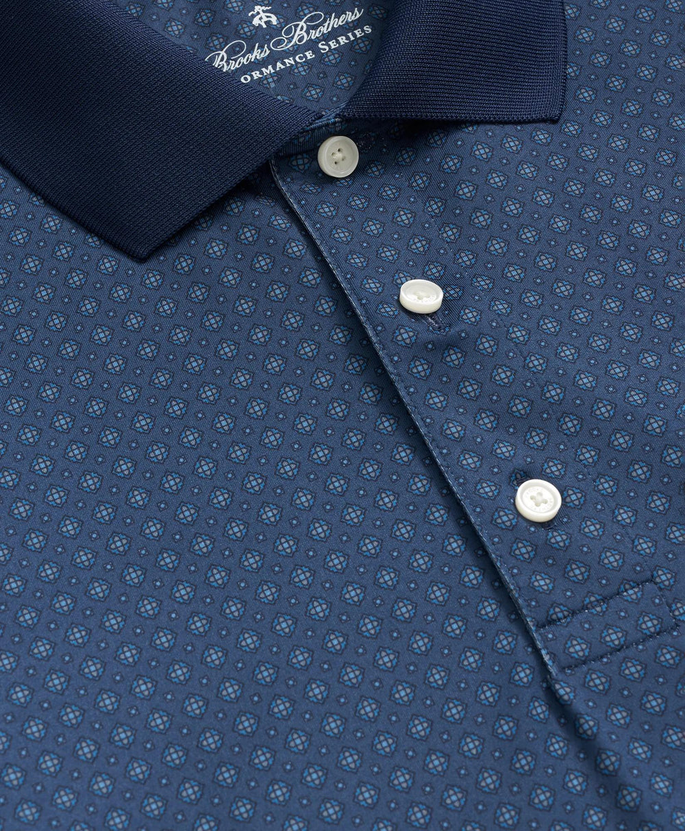 Performance Series Foulard Print Polo Shirt | Brooks Brothers online shop