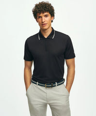 Performance Series Quarter-Zip Pique Polo Shirt | Brooks Brothers sale