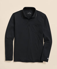 Performance Series Long-Sleeve Zip-Neck Polo Shirt | Brooks Brothers on sale