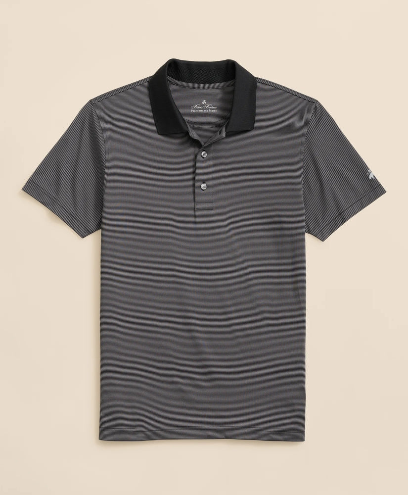 Performance Series Micro Stripe Jersey Polo Shirt | Brooks Brothers discount