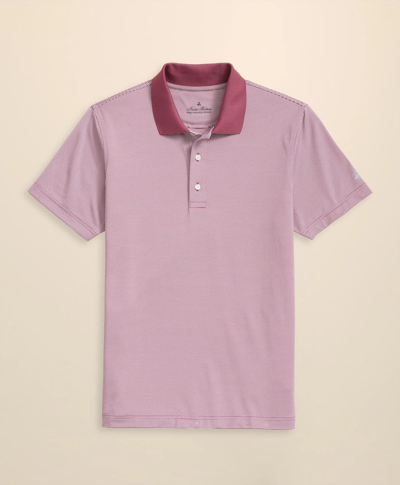 Performance Series Micro Stripe Jersey Polo Shirt | Brooks Brothers discount