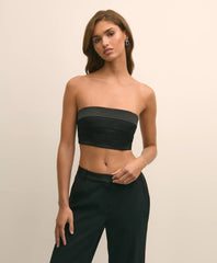Pleated Cummerbund Bustier Top | Brooks Brothers online shop