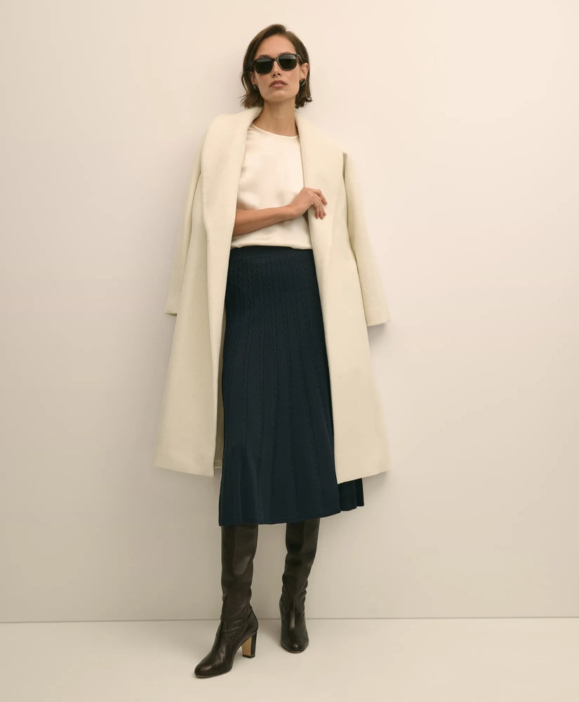 Cable Knit Midi Sweater Skirt | Brooks Brothers for sale