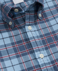 Portuguese Flannel Polo Button Down Collar, Plaid Shirt | Brooks Brothers on sale