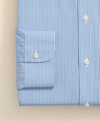 Pure Supima® Cotton Regular-Finish, Ainsley Collar Micro Check Dress Shirt | Brooks Brothers online
