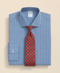 Pure Supima® Cotton Regular-Finish, English Spread Collar Glen Plaid Dress Shirt | Brooks Brothers discount