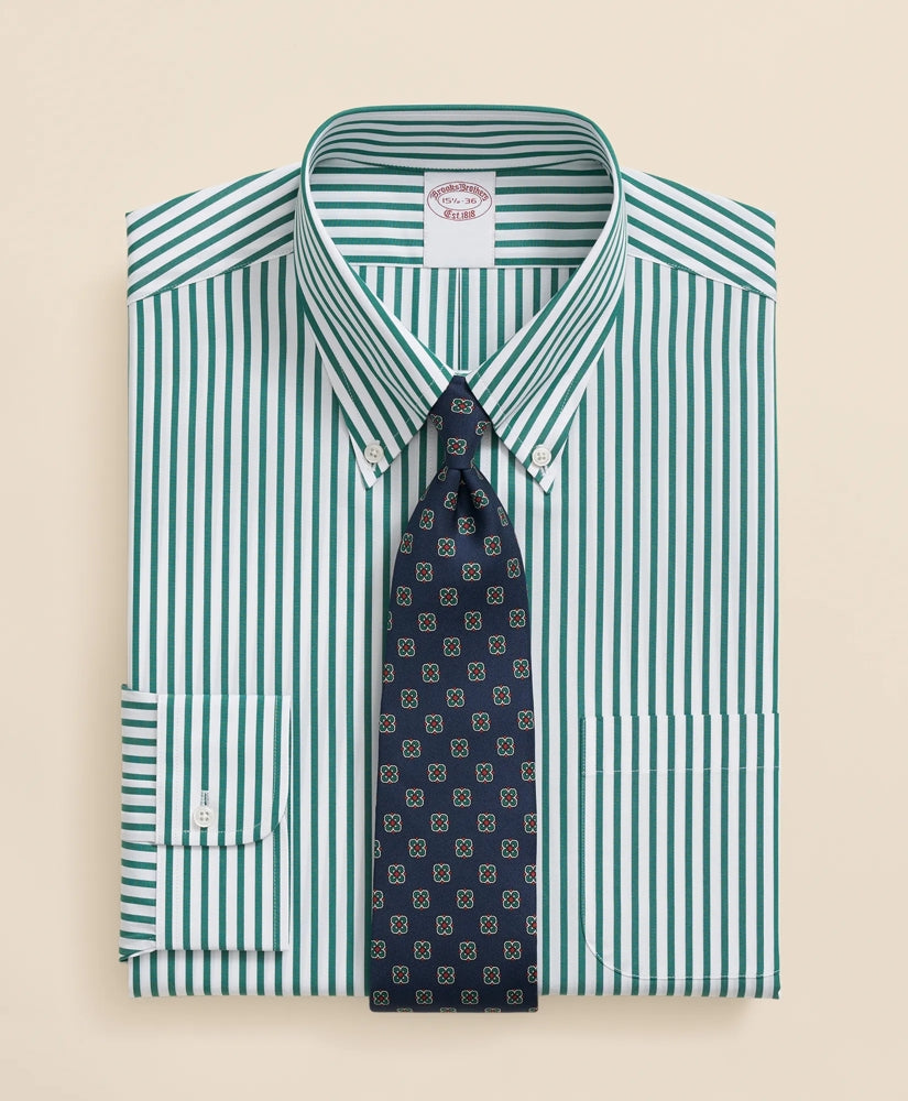 The Archive Supima® Cotton Bengal Stripe Dress Shirt | Brooks Brothers on sale