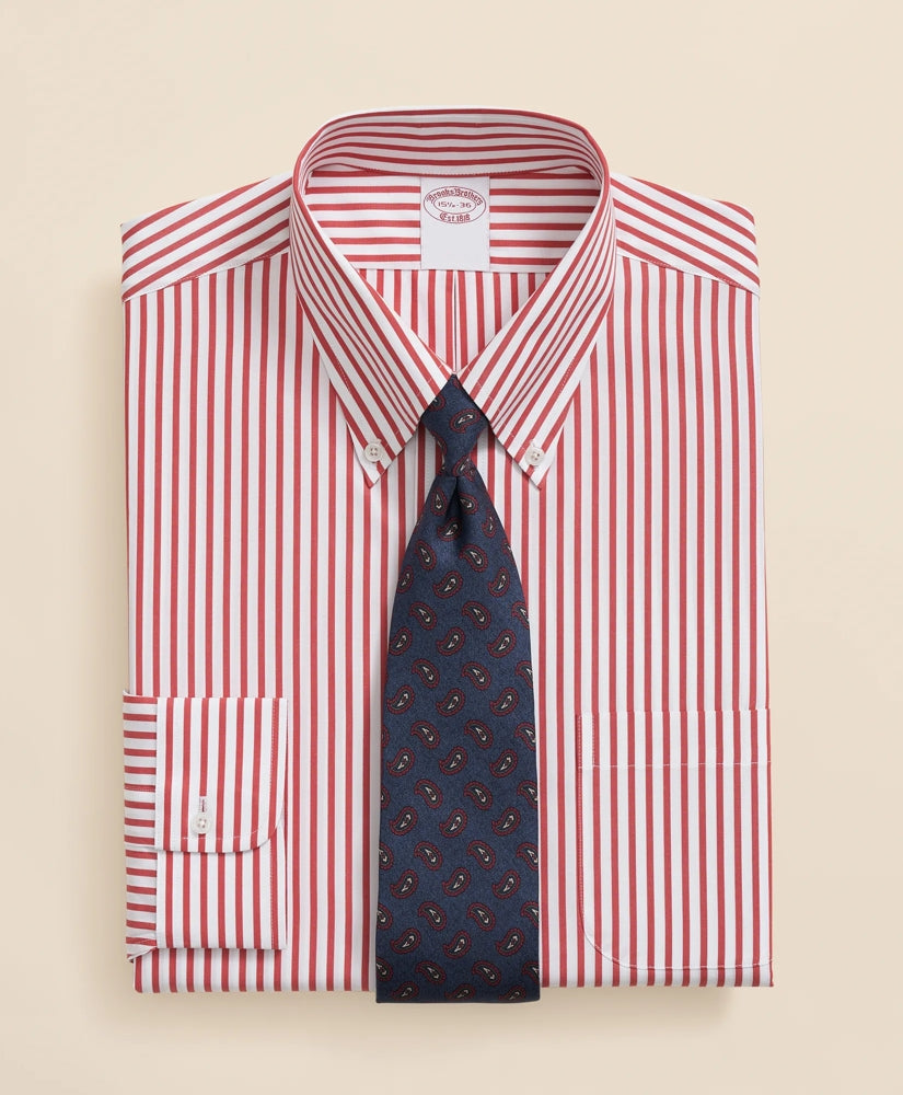 The Archive Supima® Cotton Bengal Stripe Dress Shirt | Brooks Brothers on sale