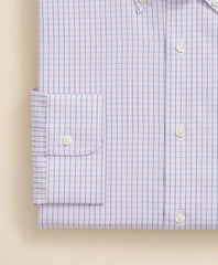 Pure Supima® Cotton Regular-Finish, Polo Button-Down Collar Grid Check Dress Shirt | Brooks Brothers cheap