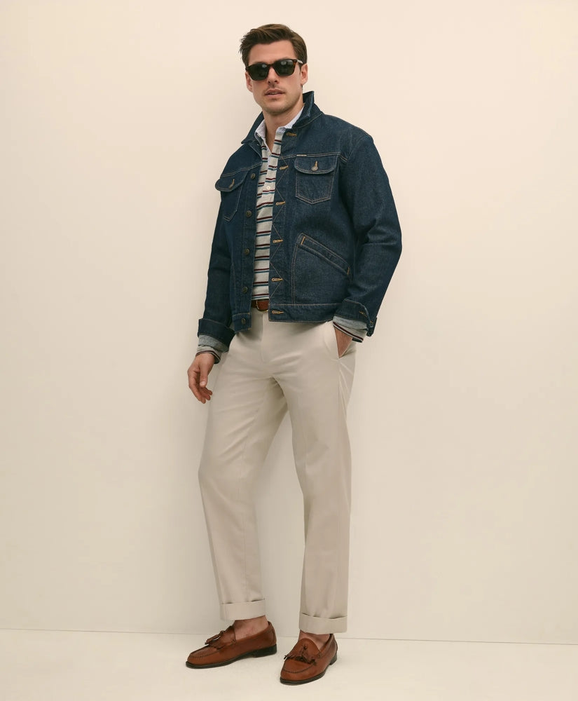 Regular Fit Stretch Cotton Advantage Chino® Pants | Brooks Brothers on sale