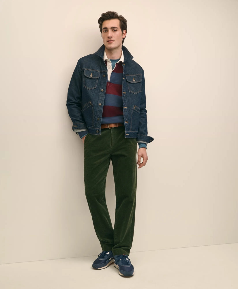 Regular Fit Wide-Wale Corduroy Pants | Brooks Brothers on sale