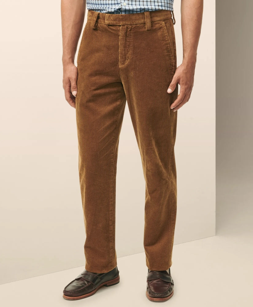 Regular Fit Wide-Wale Corduroy Pants | Brooks Brothers on sale
