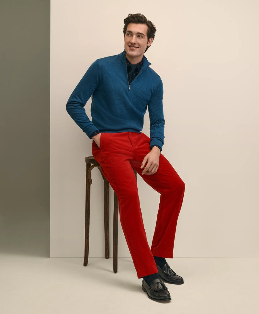 Regular Fit Wide-Wale Corduroy Pants | Brooks Brothers on sale