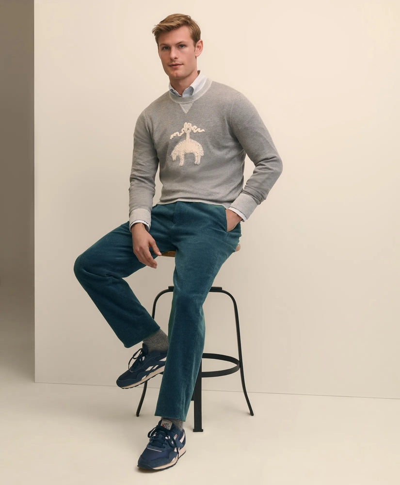 Regular Fit Wide-Wale Corduroy Pants | Brooks Brothers on sale
