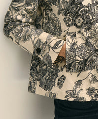 Relaxed Cotton Twill Floral Jacket | Brooks Brothers sale