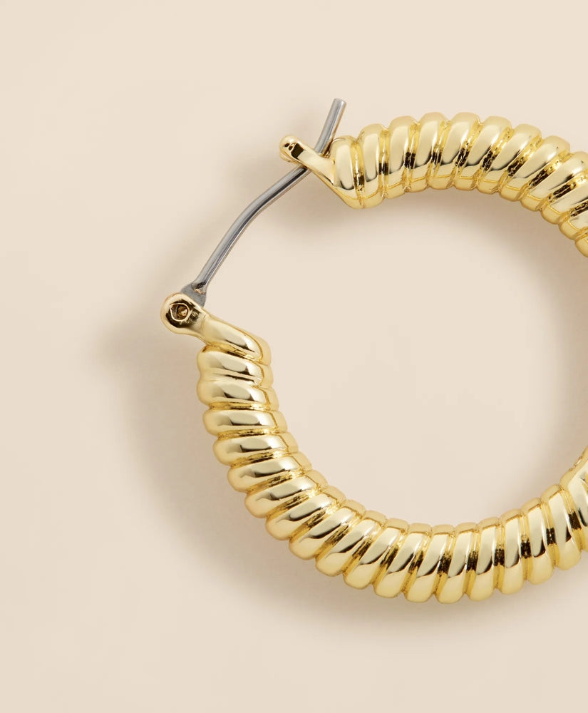 Rope Twist Gold-Toned Hoop Earrings | Brooks Brothers cheap