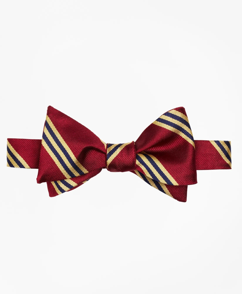 Silk BB#1 Rep Striped Bow Tie | Brooks Brothers online shop