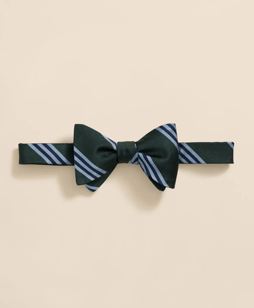 Silk BB#1 Rep Striped Bow Tie | Brooks Brothers online shop