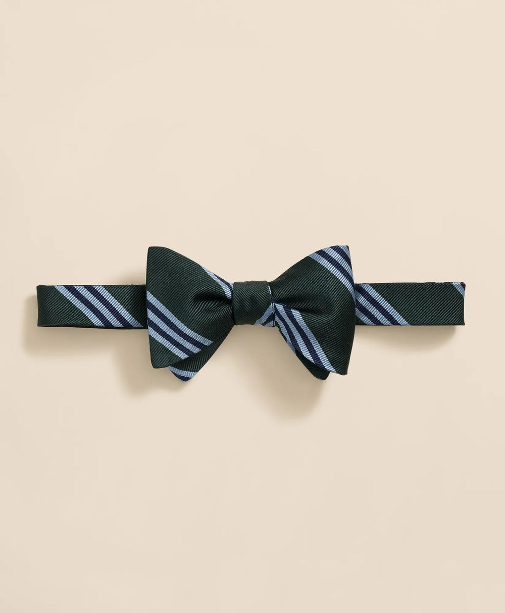 Silk BB#1 Rep Striped Bow Tie | Brooks Brothers online shop