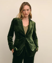 Silk-Blend One-Button Velvet Jacket | Brooks Brothers sale