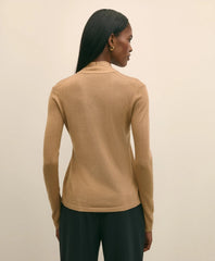 Silk Cashmere Twist Neck Sweater | Brooks Brothers on sale