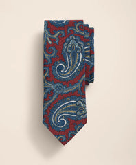 Silk-Cotton Paisley Tie | Brooks Brothers discount