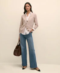 Silk Marled Knit Relaxed Cardigan | Brooks Brothers sale