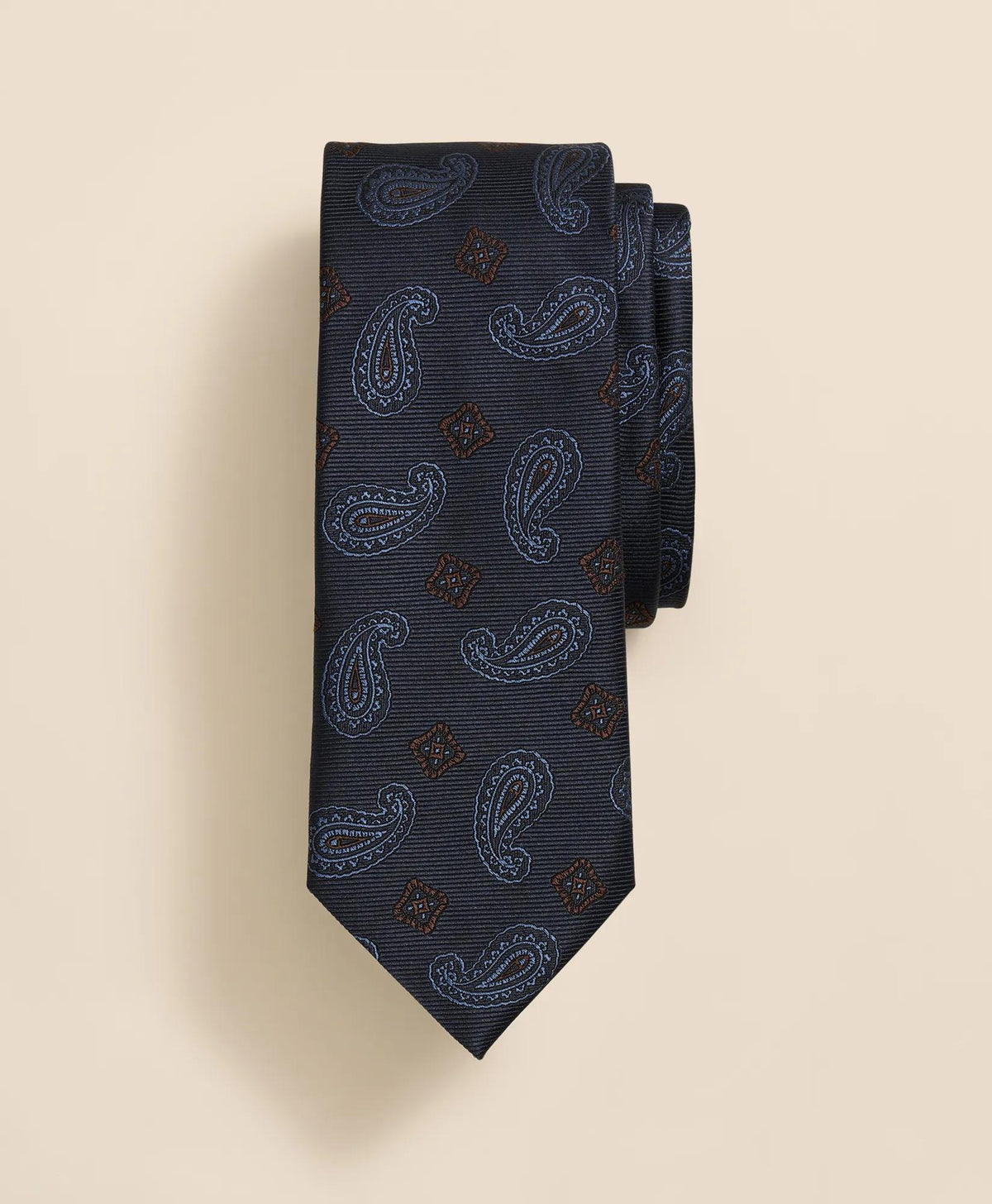 Silk Paisley & Square Tie | Brooks Brothers on sale
