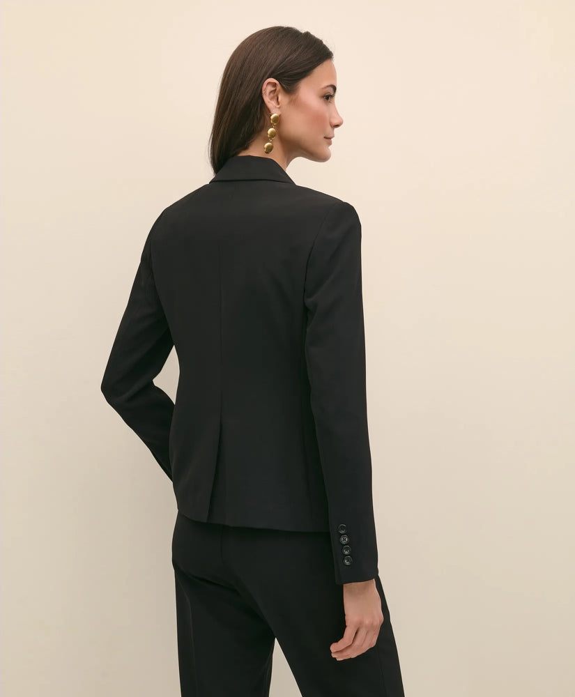 Single-Breasted Peak Lapel Jacket in Fine Twill Stretch Crepe | Brooks Brothers sale