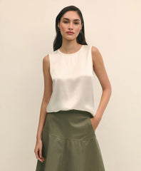 Sleeveless Shell in Washable Silk | Brooks Brothers cheap