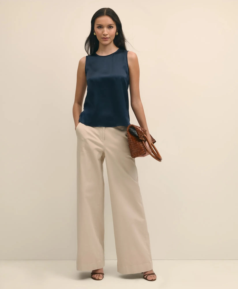 Sleeveless Shell in Washable Silk | Brooks Brothers cheap