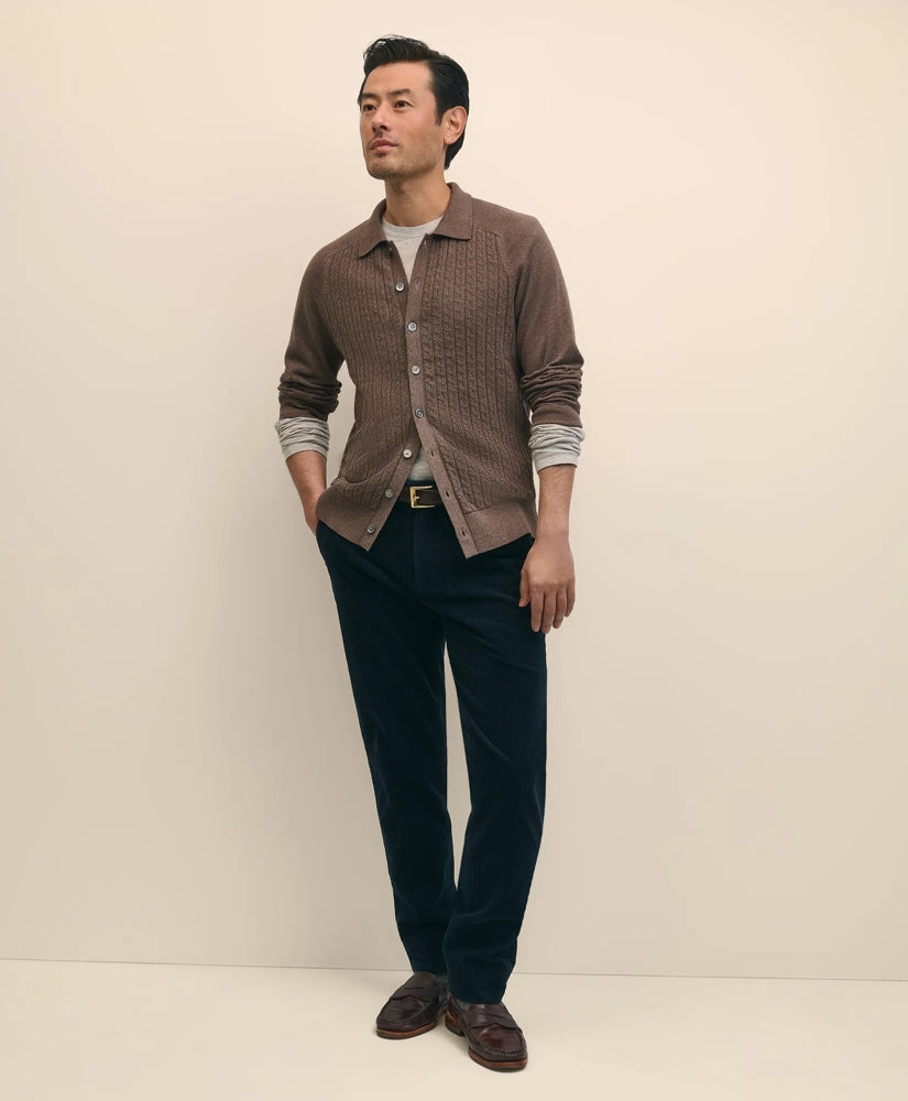 Slim Fit Cotton Wide-Wale Corduroy Pants | Brooks Brothers for sale