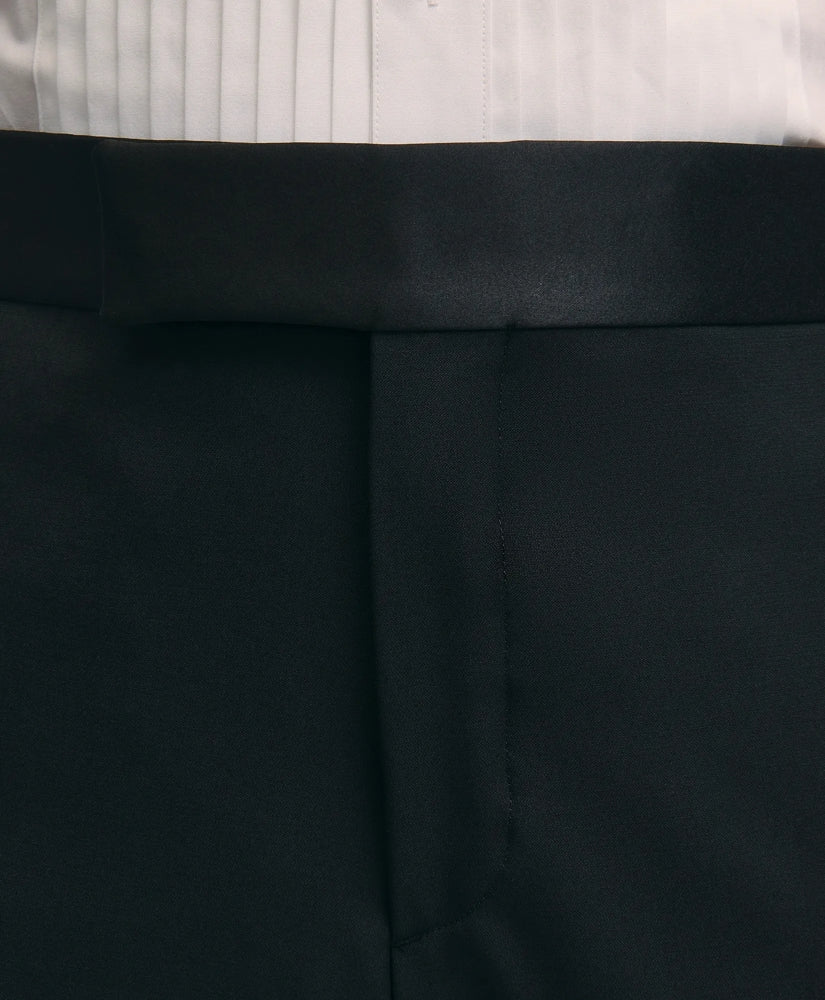 Slim Fit Merino Wool Twill 1818 Tuxedo Pants | Brooks Brothers on sale