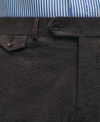 Slim Fit Mini-Houndstooth Suit Pants in Brushed-Cotton | Brooks Brothers on sale
