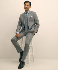 Slim Fit Wool Mini Houndstooth 1818 Suit | Brooks Brothers online shop