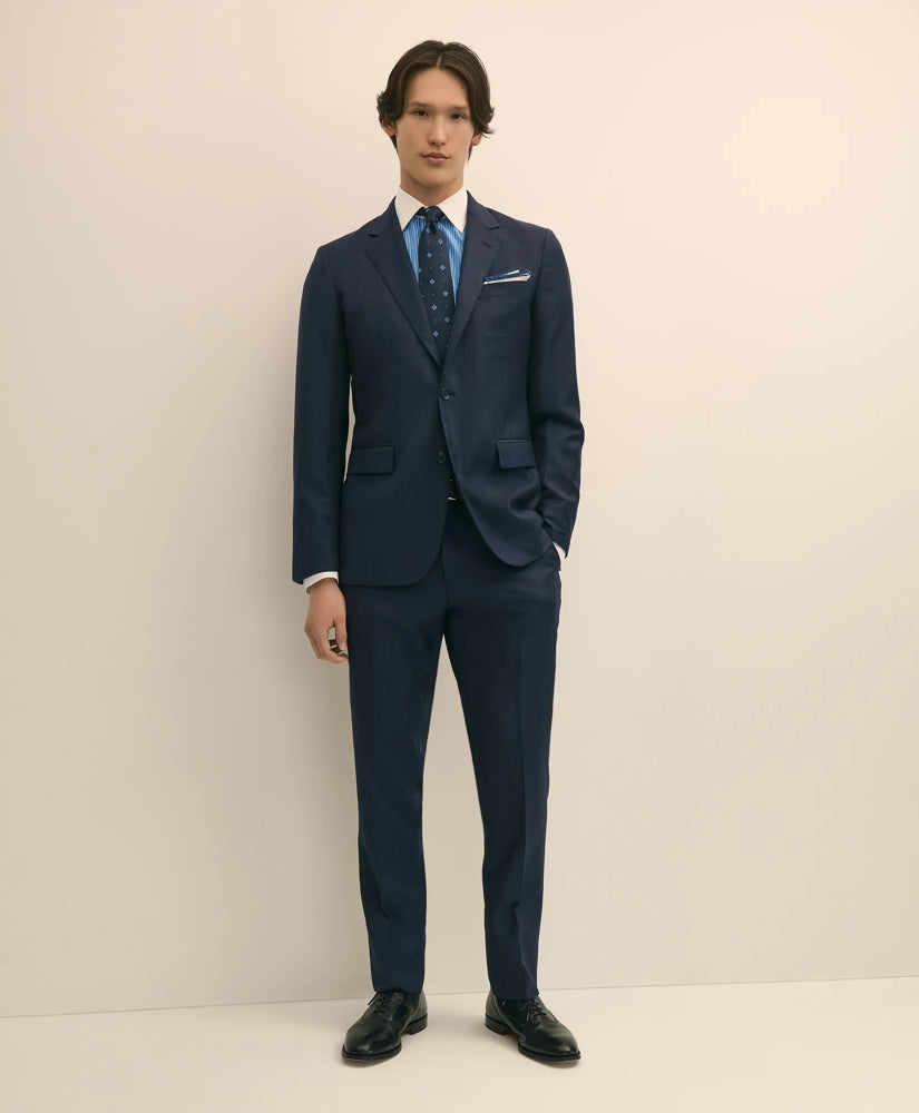 Slim Fit Wool Pinstripe 1818 Suit | Brooks Brothers discount