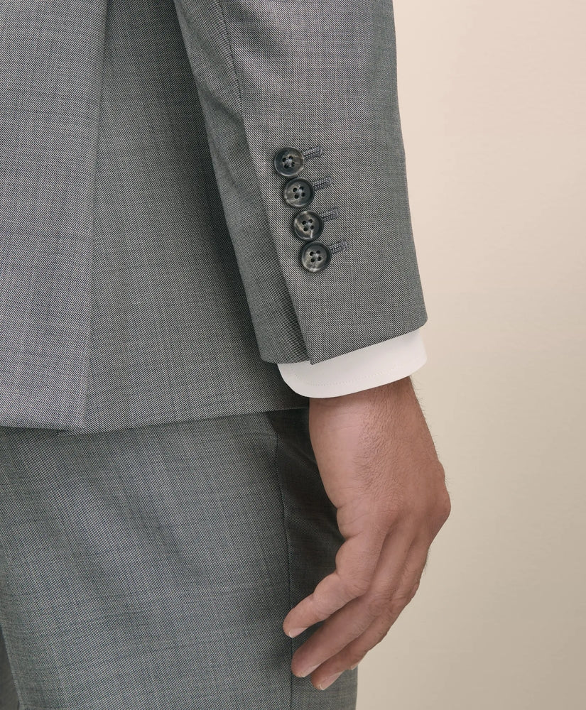 Slim Fit Wool Sharkskin 1818 Suit | Brooks Brothers cheap