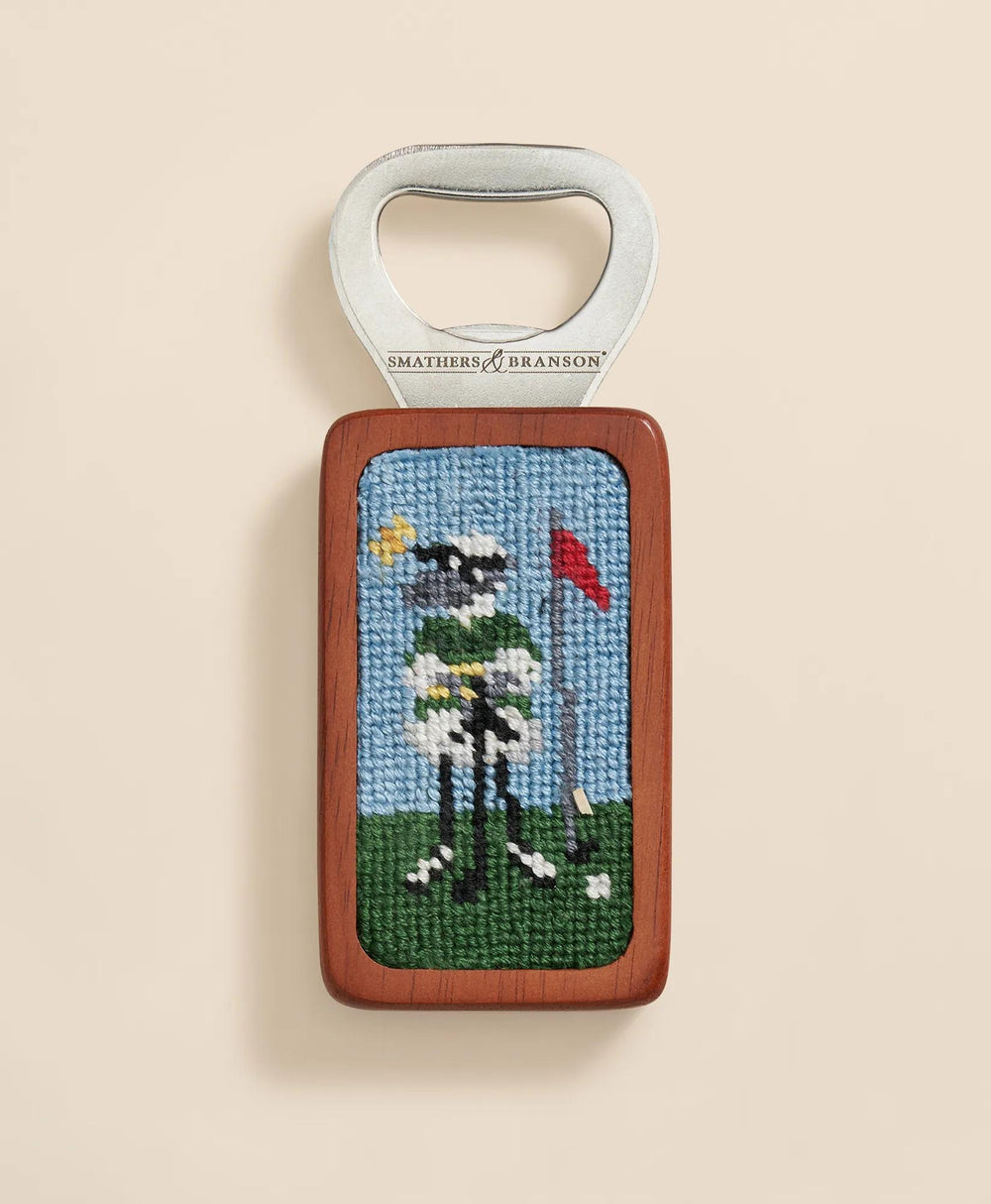 Smathers & Branson Needlepoint Henry Golf Bottle Opener | Brooks Brothers discount