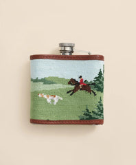 Smathers & Branson Stainless Steel Needlepoint Flask | Brooks Brothers online shop