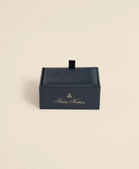 Sterling Silver Onyx Oval Rhodium-Plated Cufflinks | Brooks Brothers on sale