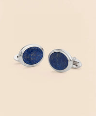 Sterling Silver Oval Rhodium-Plated Cufflinks | Brooks Brothers on sale