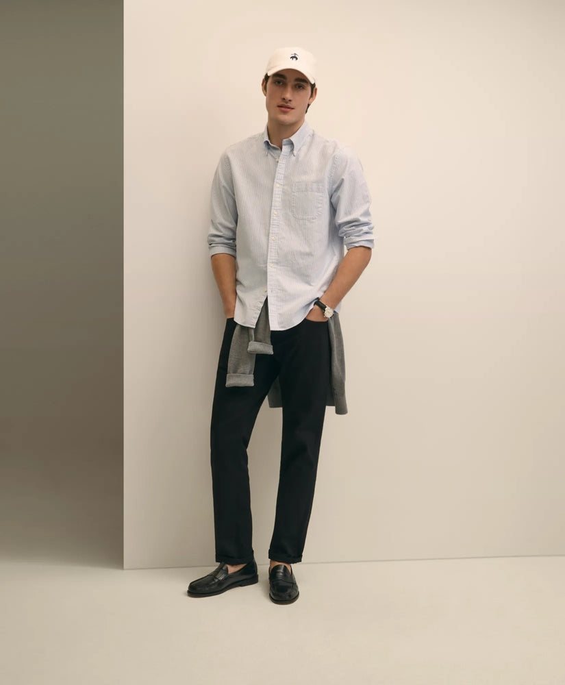 Straight Fit Denim Jeans | Brooks Brothers online shop