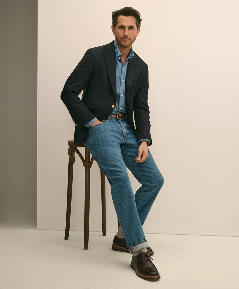 Straight Fit Denim Jeans | Brooks Brothers sale
