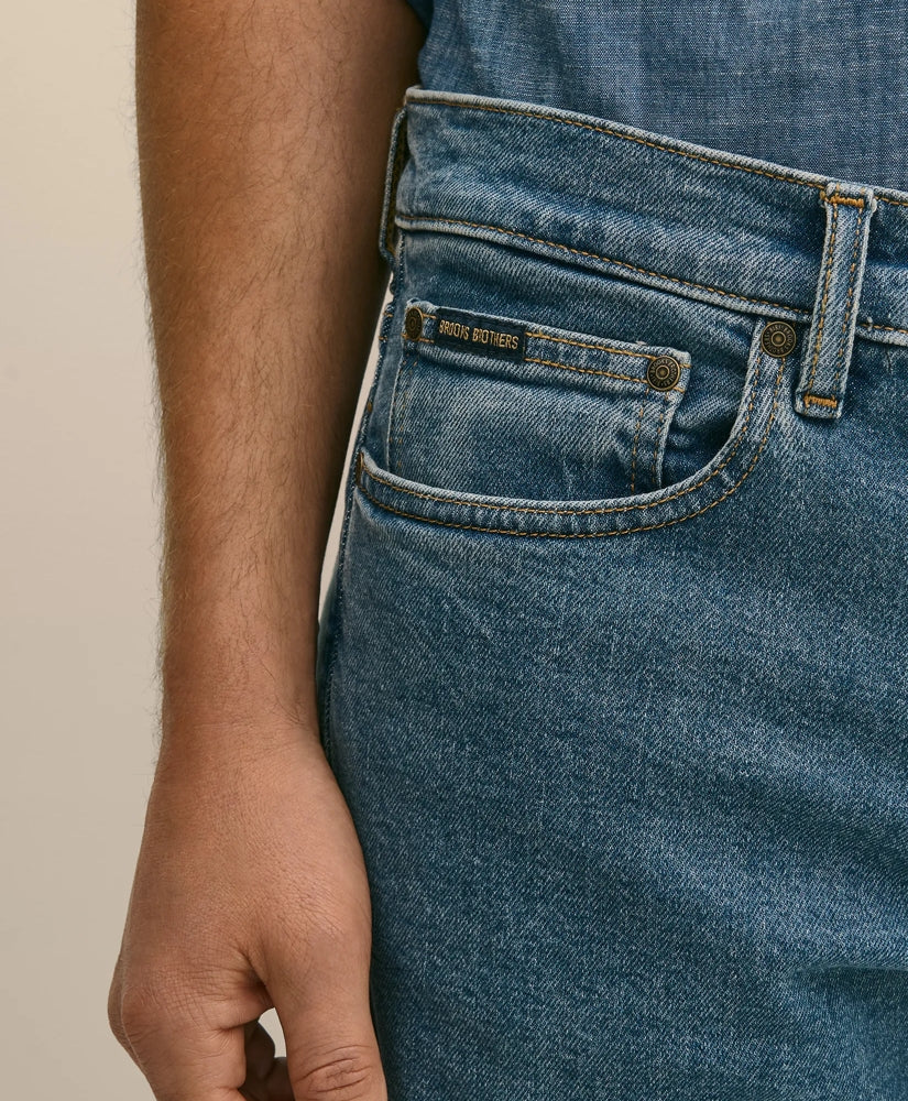 Straight Fit Denim Jeans | Brooks Brothers on sale