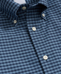 Stretch Cotton Non-Iron Oxford Polo Button Down Collar, Gingham Shirt | Brooks Brothers online