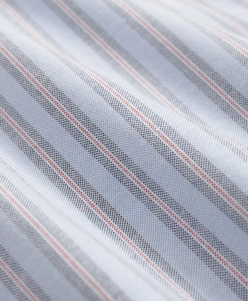 Stretch Cotton Non-Iron Oxford Polo Button Down Collar, Striped Shirt | Brooks Brothers sale
