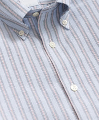 Stretch Cotton Non-Iron Oxford Polo Button Down Collar, Striped Shirt | Brooks Brothers sale